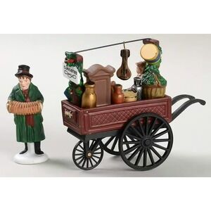 DEPT 56 HERITAGE VILLAGE COLLECTION CHELSEA MARKET CURIOSITIES MONGER & CART